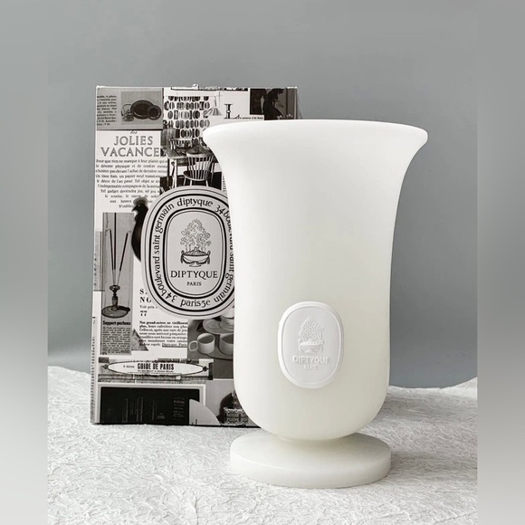 DIPTYQUE PARIS Large White Wax MEDICIS Luxury Vase - Picture 1 of 15